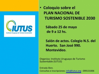 Coloquio sobre el PLAN NACIONAL DE TURISMO SOSTENIBLE 2030